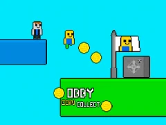 Гаме Obby vs Bacon Rainbow Parkour онлајн