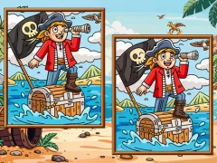 Igra Pirates Find the Diffs  online