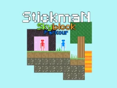 Stickman Skyblock Parkour — bezmaksas tiešsaistes spēle