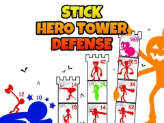 Jwèt Stick Hero Tower Defense sou entènèt