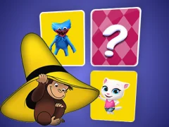 Spill Curious George Memory Card Match online