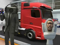Truck Simulator Skibidi Toilet — bezmaksas tiešsaistes spēle