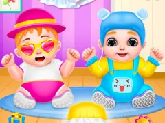 Mchezo Twin Baby Care online