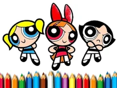 游戏Powerpuff Girls Z Coloring book在线