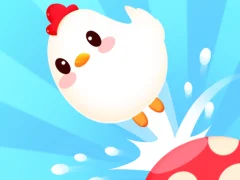 Crazy Chicken Jump — bezmaksas tiešsaistes spēle
