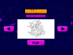 游戏Halloween coloring books在线