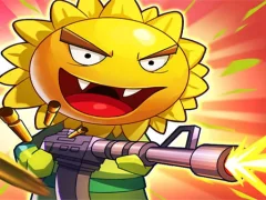 Jwèt Zombies Gun War Of Plants Evolution sou entènèt