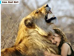 Lion And Girl Jigsaw – tasuta veebimäng