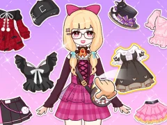 Xogo Anime Dress Up Doll Dress Up en liña