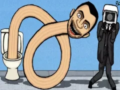 Toilet Monster Long Neck — bezmaksas tiešsaistes spēle