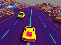 Neon Race Retro Drift — لعبة مجانية اون لاين