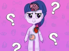 My Little Pony Learning The Body — bezmaksas tiešsaistes spēle
