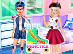 खेल BFF Skating Practice ऑनलाइन