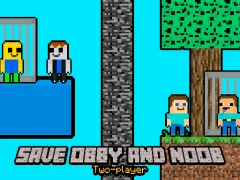 Permainan Save Obby and Noob Two-players talian