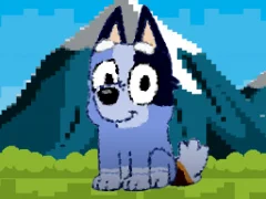 Bluey dog pixal