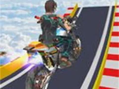 Jwèt Mega Ramp Stunt Moto Game sou entènèt