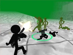 Stickman Killing Zombie 3D — bezplatná online hra