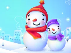 Snowman 2020 Puzzle — لعبة مجانية اون لاين