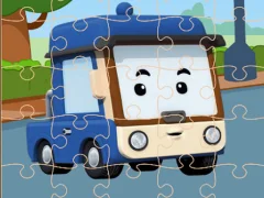 Cluiche Robocar Jigsaw  ar líne