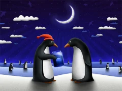Laro Christmas Penguin Slide online