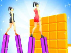 Heels Run Race - Stack Rider — bezmaksas tiešsaistes spēle
