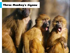 Three Monkey's Jigsaw — لعبة مجانية اون لاين