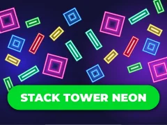 Stack Tower Neon: Keep Blocks Balance — bezmaksas tiešsaistes spēle