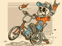 Spel Halloween Bike Ride  på nätet