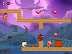 Pig Bros Adventure — jogo online grátis