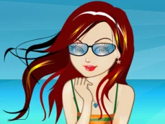 Xogo Beach Girl Dressup en liña