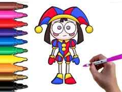 Pomni Coloring Time — free online game