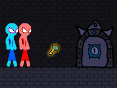 Red and Blue Stickman Rope — free online game