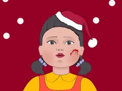 Squid Game Christmas Coloring — free online game