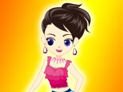 Xogo Cute Girl Dress Up en liña