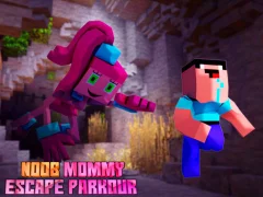 Spil Noob Mommy Escape Parkour online