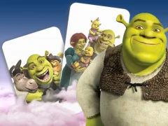 Cluiche Shrek Memory Card Match ar líne