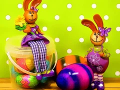 Easter Bunnies Puzzle — لعبة مجانية اون لاين