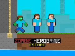 Игра Zombie Herobrine Escape онлајн
