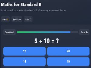 Maths for Standard II