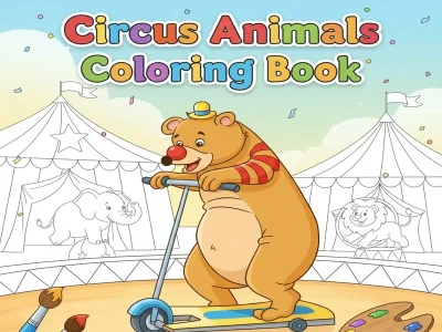 Circus Animals Coloring Book