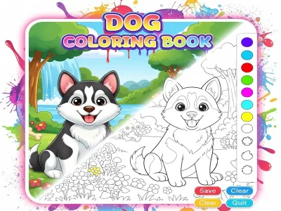 Dog Coloring Book
