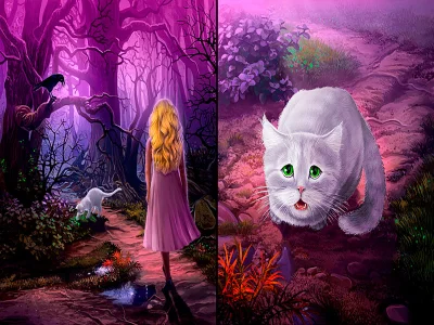 Hidden Object — Girl and Cat
