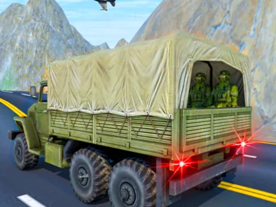 Transport Army vehicle truck driving