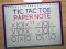 Tic Tac Toe Paper Note 2