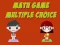 Math Game Multiple Choice — free online game