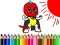Back To School: Mask Boy Coloring