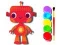 Back to School: Robot Coloring Book