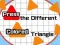 Press The Different Colored Triangle