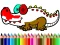 Back To School: Aligator Coloring — free online game