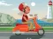 City Scooter Ride Coloring — free online game